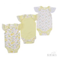 CC203-BS: Girls 3 Pack Bodysuits (0-3 Months)